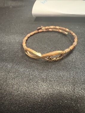 Alex and Ani Gold-Tone Infinity Beaded Bracelet